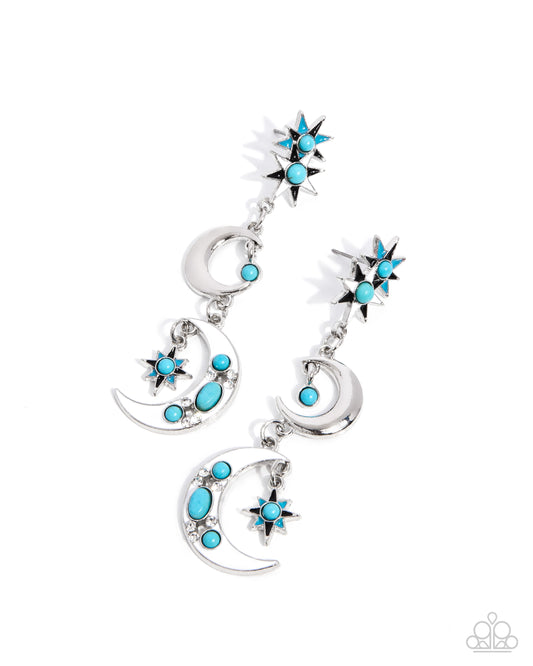 Paparazzi Earrings - Stellar Serendipity - Blue