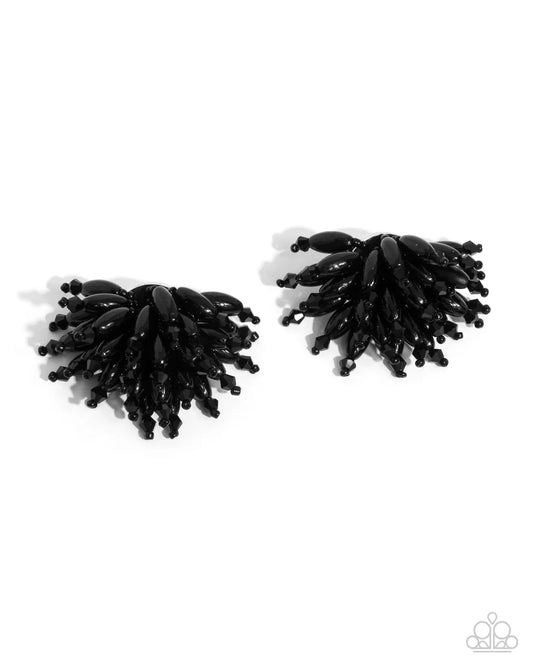 Paparazzi Earrings-= Sunset Shower - Black