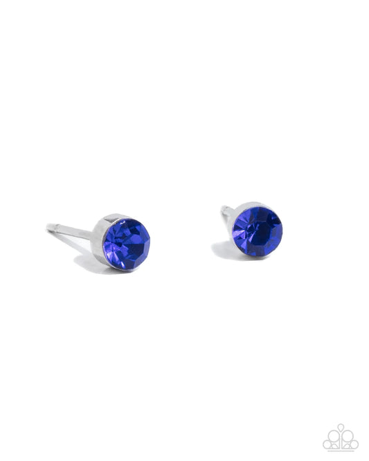 Paparazzi Earrings - Logical Light - Blue