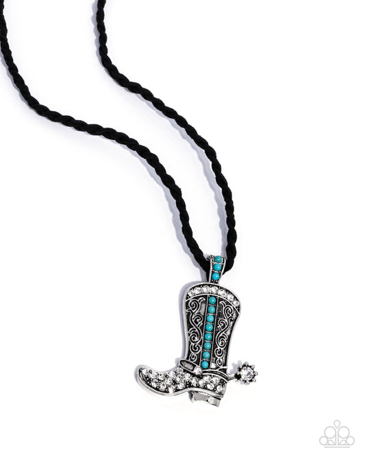 Paparazzi PREORDER Necklaces - Stony Spur - Blue