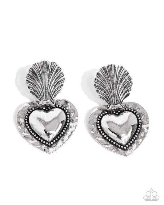 Paparazzi Earrings - Mythical Moment - Silver