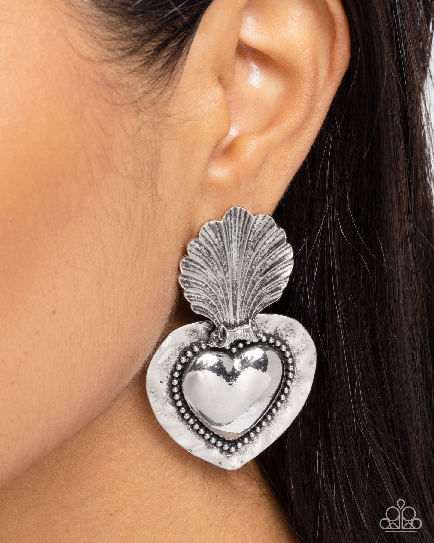 Paparazzi Earrings - Mythical Moment - Silver