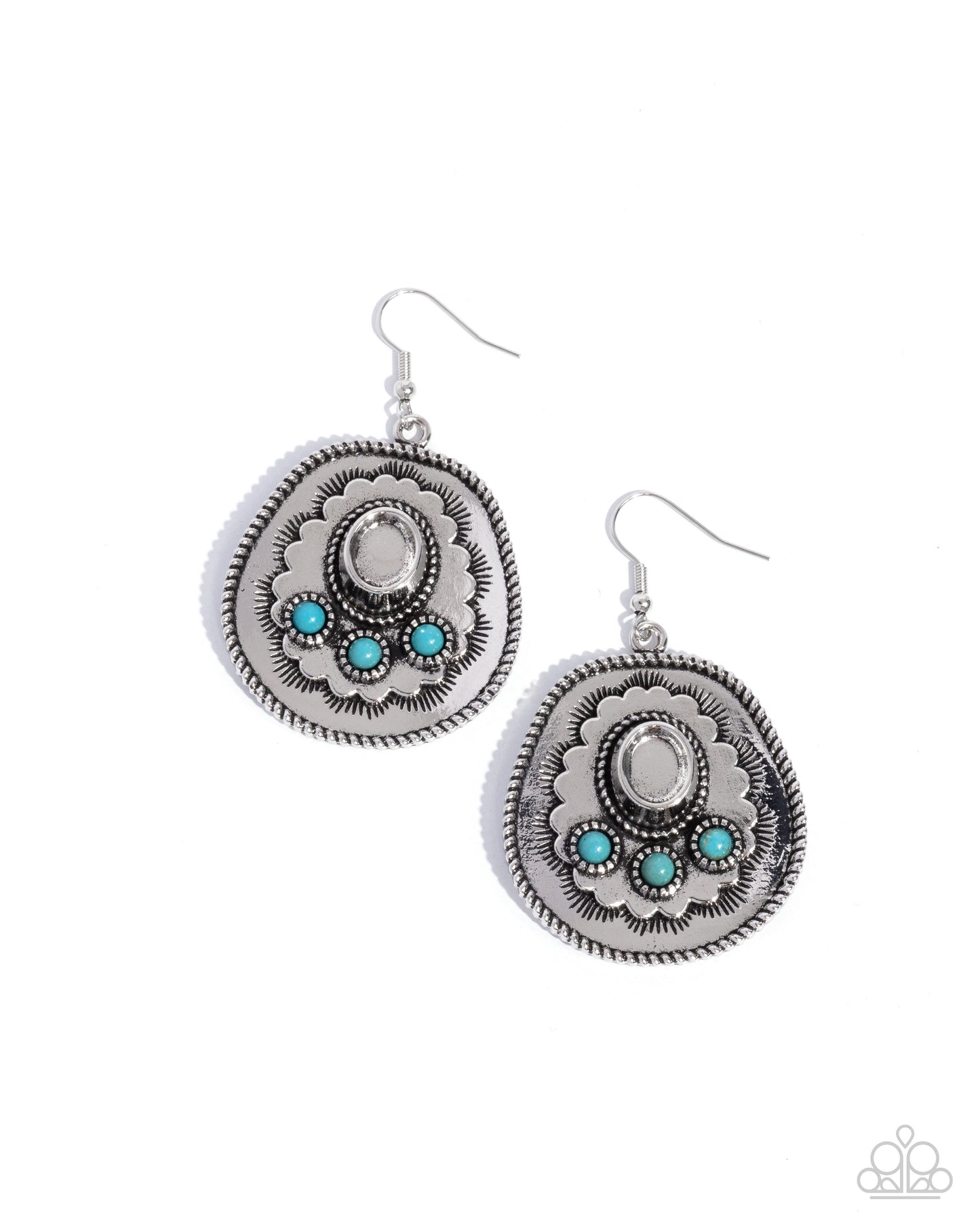 Paparazzi Earrings - Cowboy Chaperone - Blue