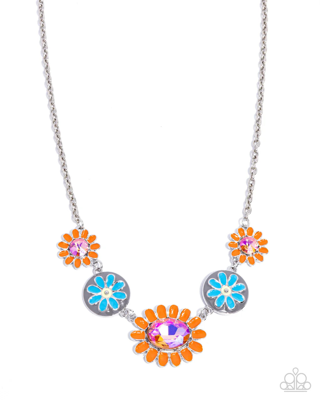 Paparazzi PREORDER Necklaces - Floral Facade - Orange