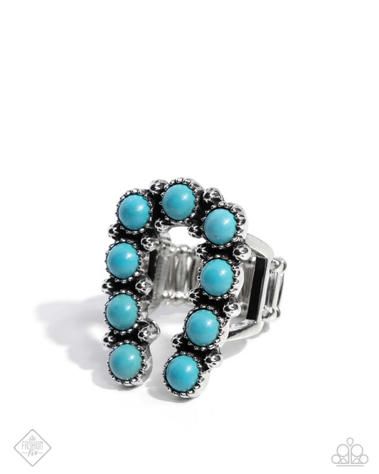 Paparazzi Fashion Fix Rings - Wild West Whisper - Blue