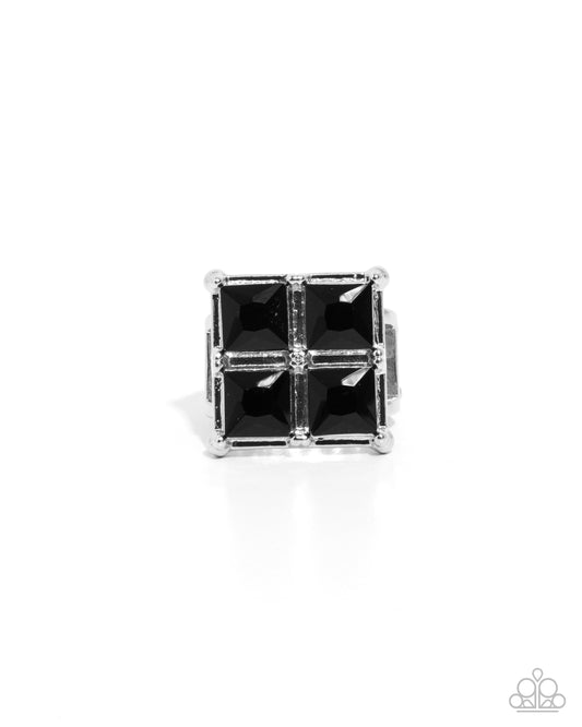 Paparazzi PREORDER Rings - Window Whimsy - Black