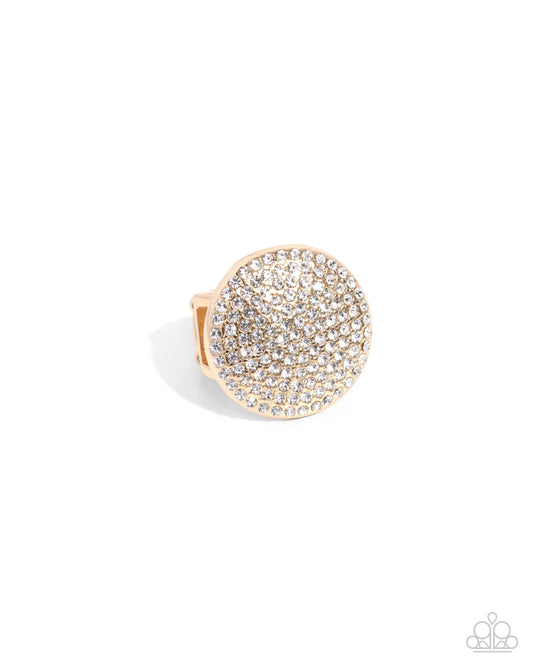 Paparazzi Rings - Studded Scout - Gold
