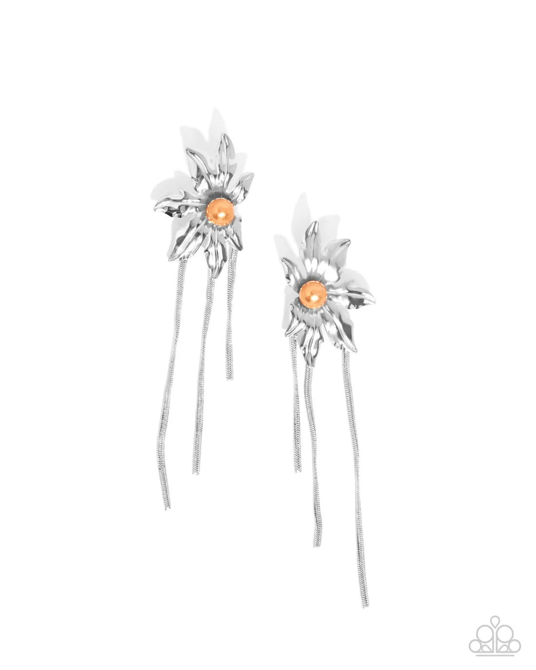 Paparazzi Earrings - Pearl Panorama - Orange