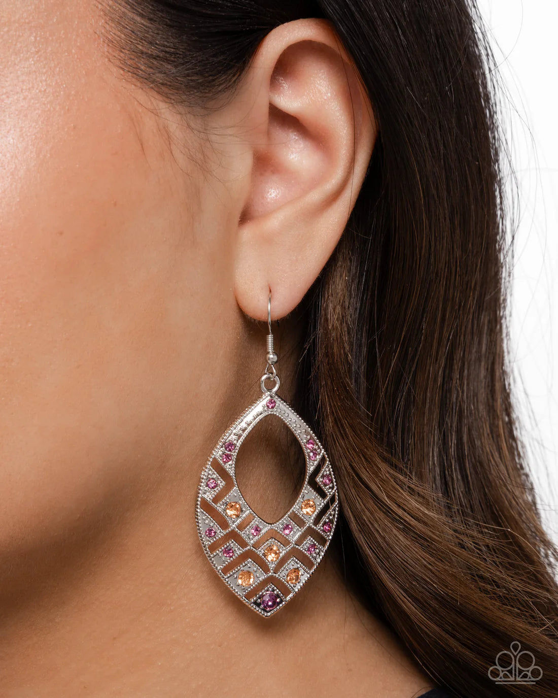 Paparazzi Earrings - Glittery Gaze - Purple