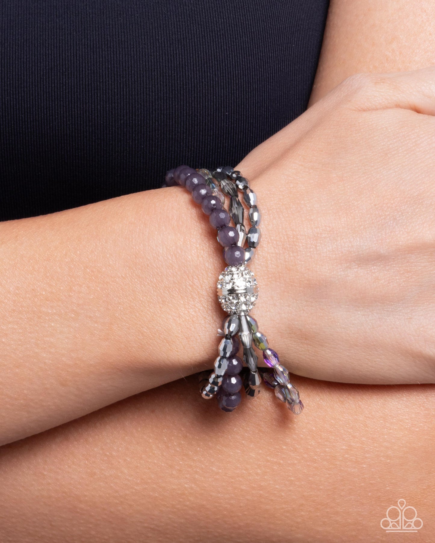 Paparazzi PREORDER Bracelets - Beaded Boundary - Silver