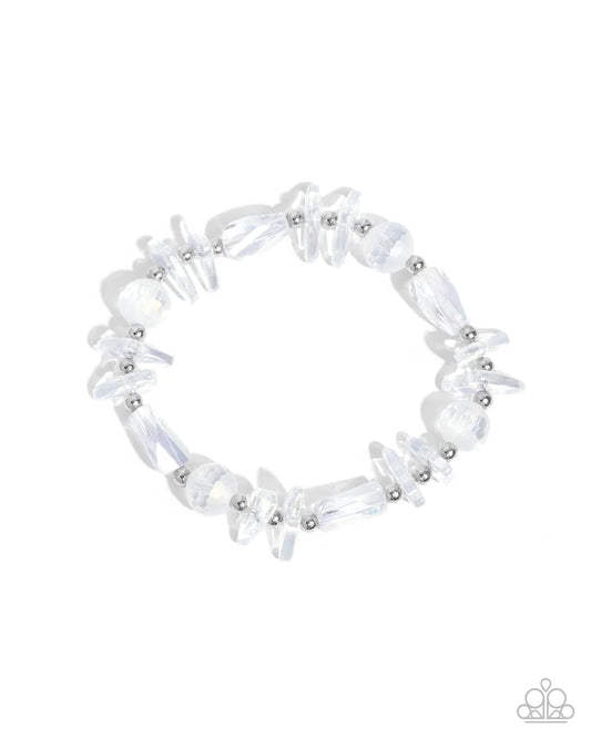 Paparazzi Bracelets - Reflective Ritardando - White