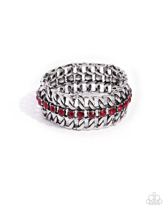 Paparazzi PREORDER Bracelets - Secure Shimmer - Red