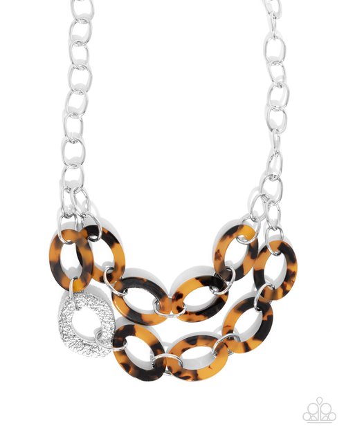 Paparazzi PREORDER Necklaces - Patterned Presto - Brown