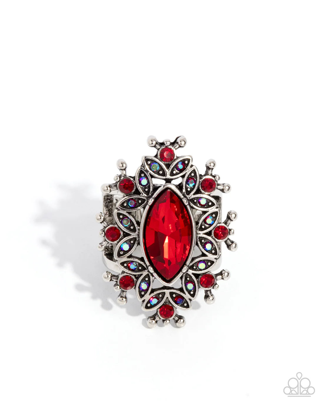 Paparazzi Rings - Elaborate Effect - Red