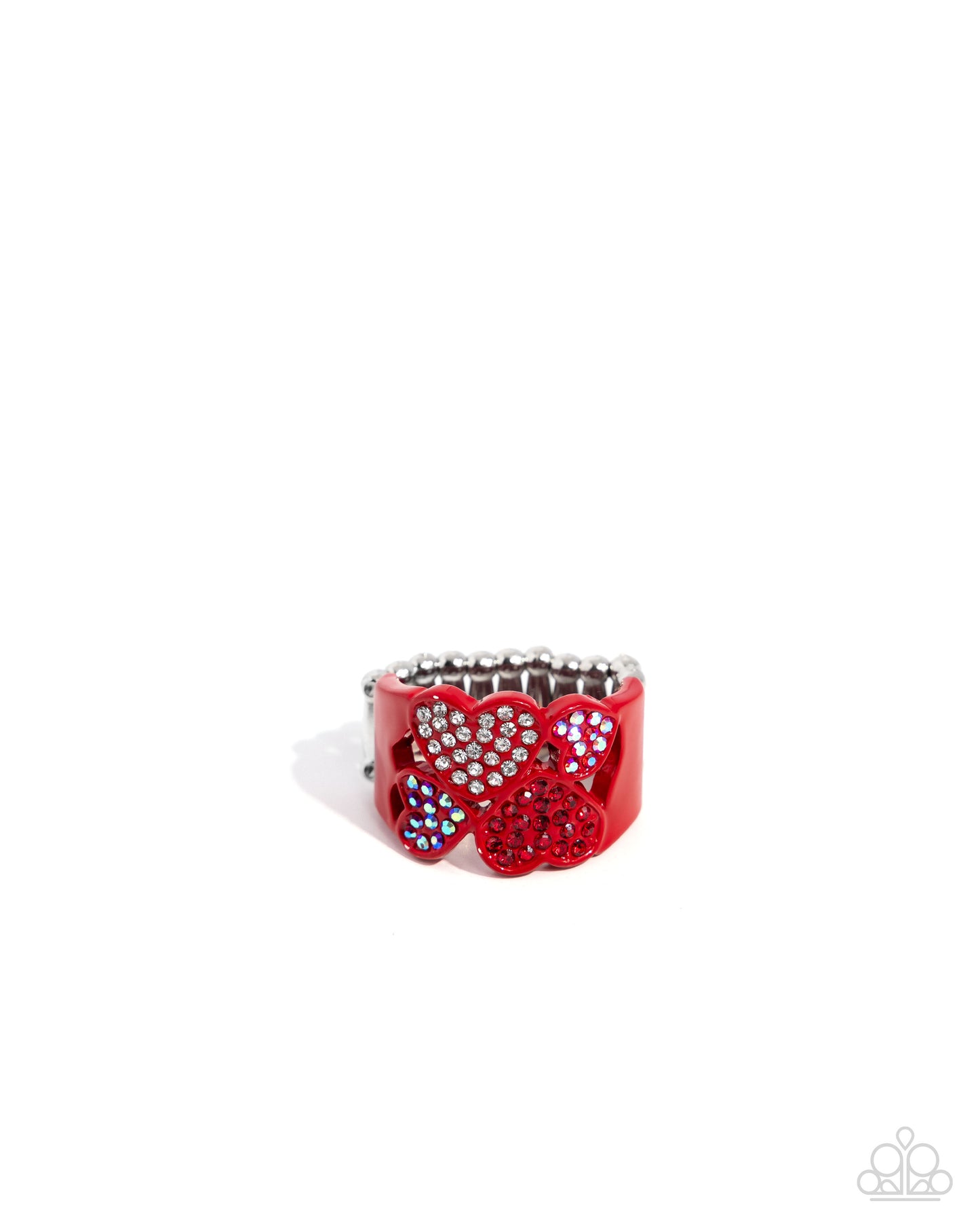 Paparazzi PREORDER Rings - Honorable Hearts - Red