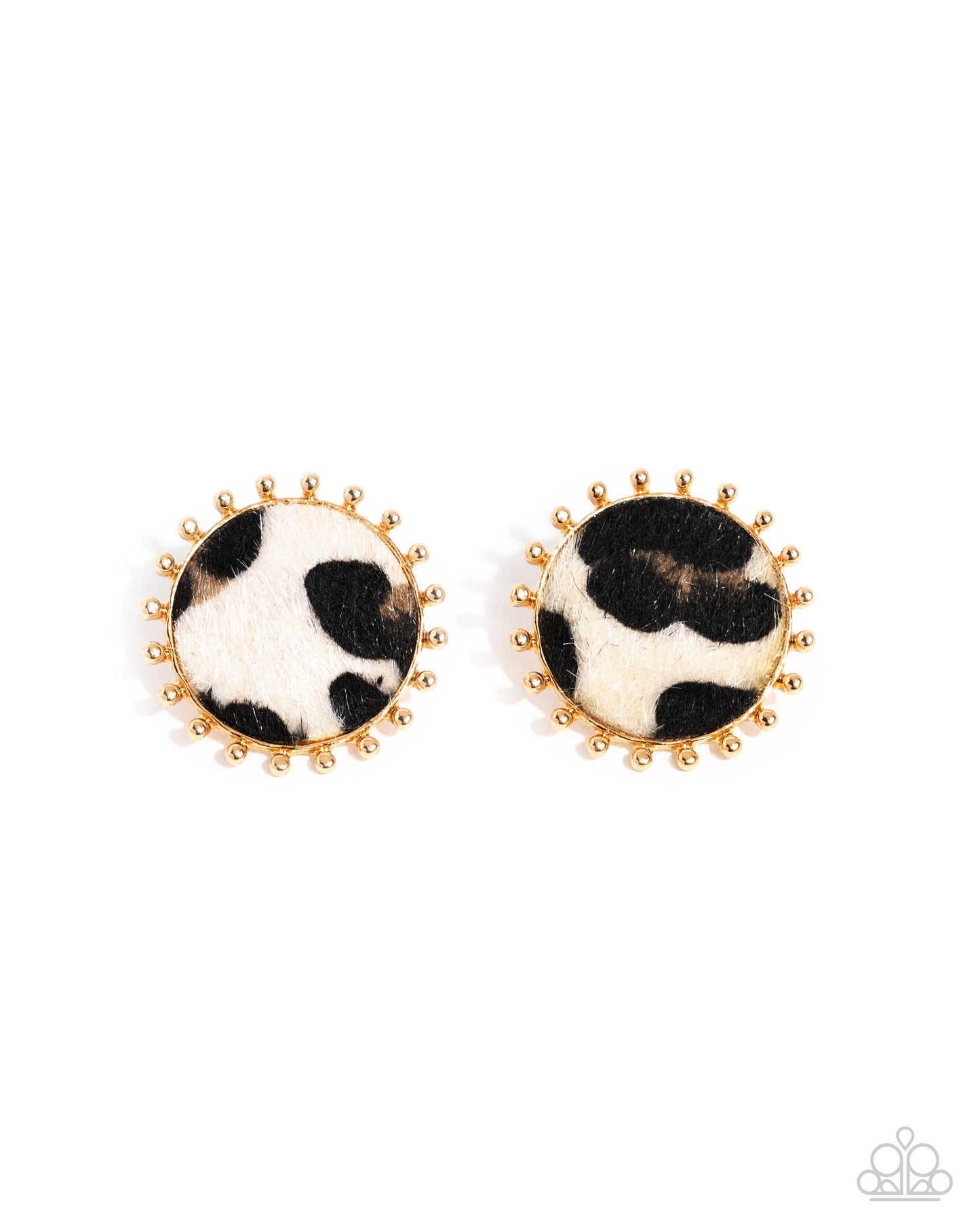 Paparazzi Earrings - Cowhide Couture - Brown