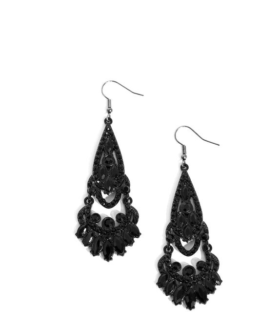 Paparazzi Earring - Opera Stage - Black
