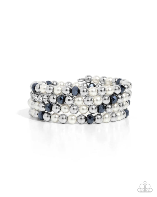 Paparazzi Bracelets - Serene Stack - Blue