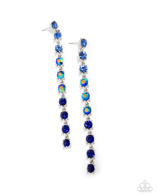 Paparazzi Earrings - Opulent Ombré - Blue