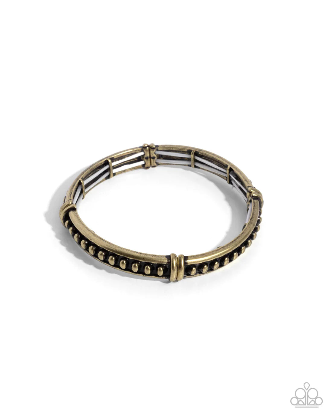 Paparazzi Bracelets - Studded Surprise - Brass