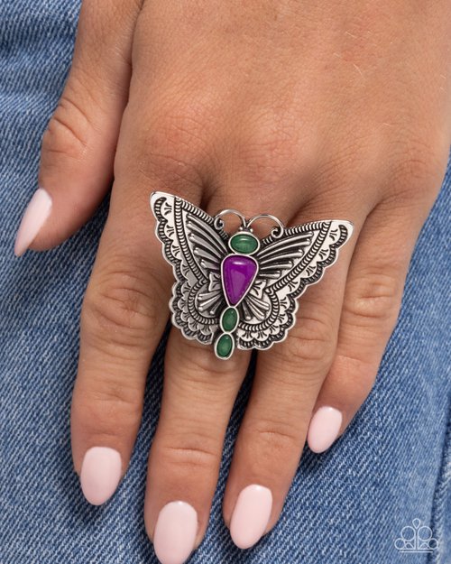 Paparazzi PREORDER Rings - Adolescent Aerial - Purple