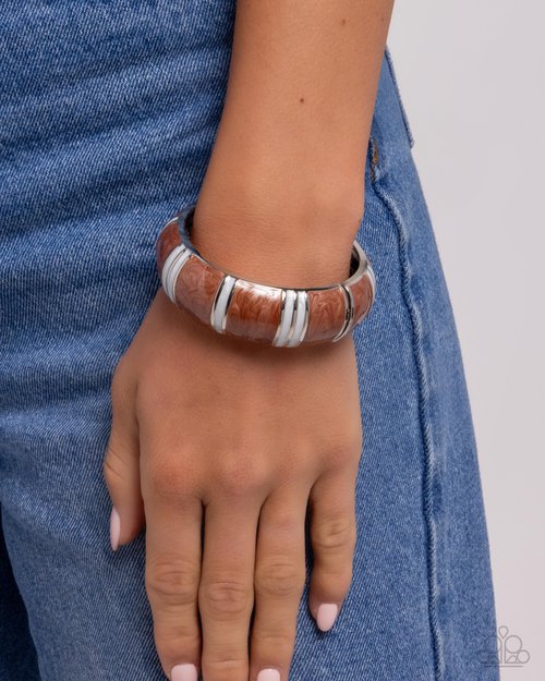 Paparazzi PREORDER Bracelets - Pearly Persistence - Brown