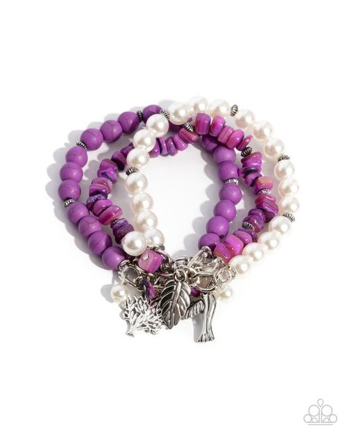 Paparazzi Bracelets - Canyonland Color - Purple