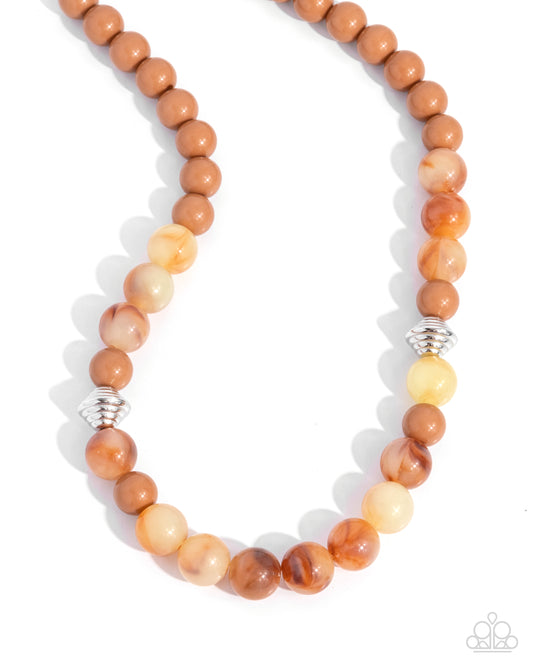 Paparazzi PREORDER Necklaces - Showroom Swirl - Orange