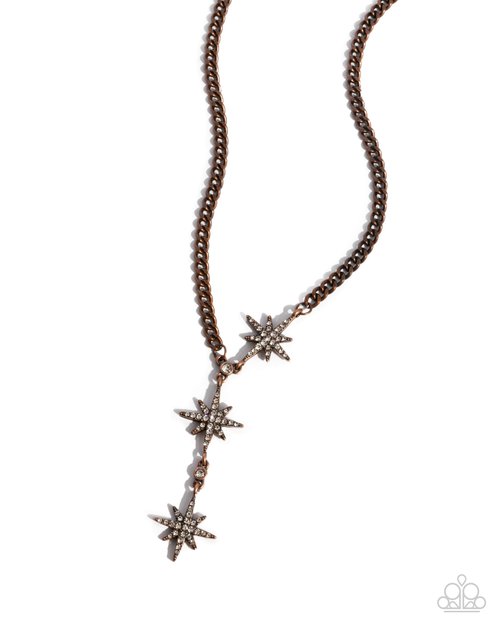 Paparazzi PREORDER Necklaces - Stellar Story - Copper