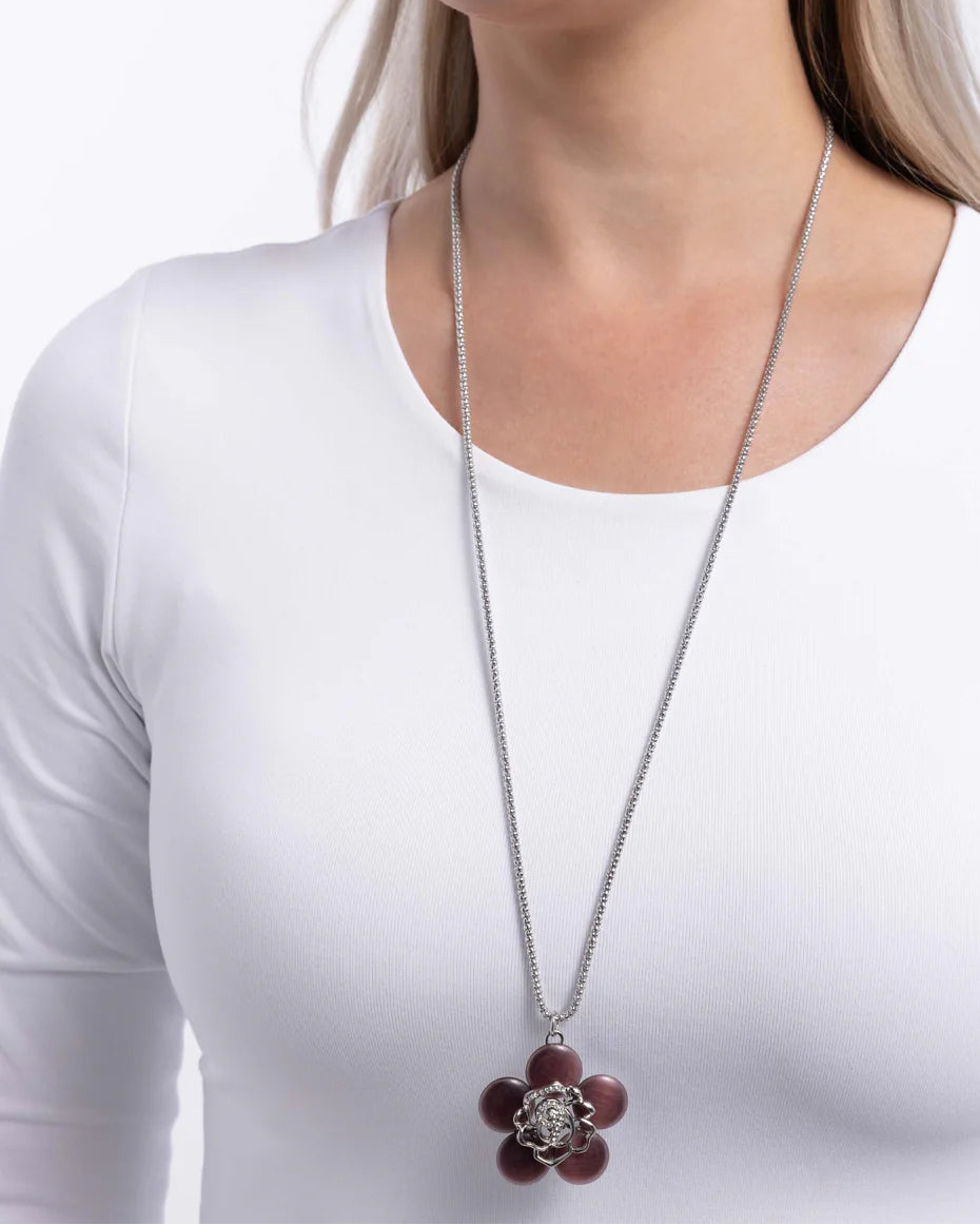 Paparazzi Necklaces - Floral Freestyle - Purple