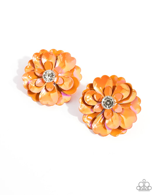 Paparazzi PREORDER Earrings - Growth Rate - Orange