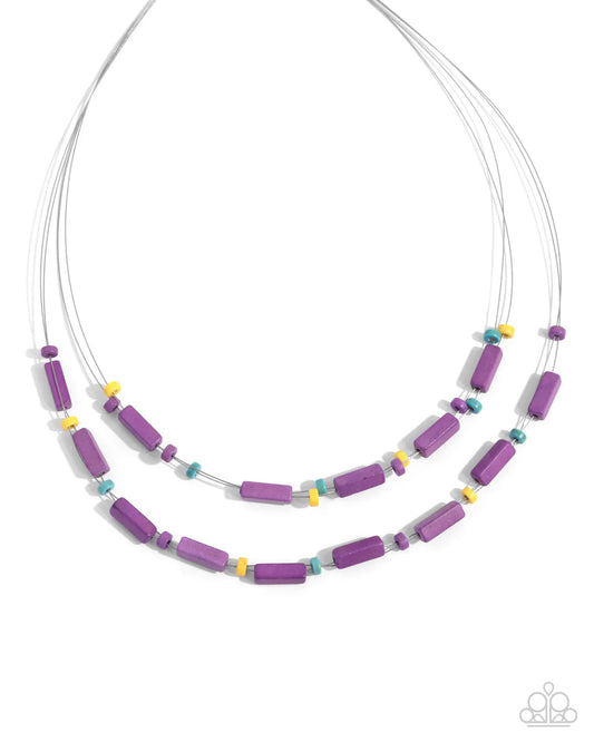 Paparazzi PREORDER Necklaces - Earthy Extrovert - Purple