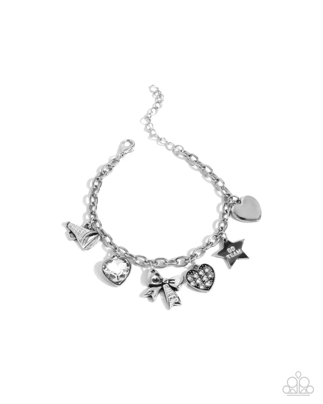 Paparazzi Bracelets - Cheerleading Camp - White