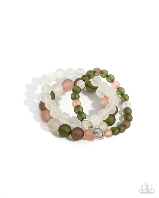 Paparazzi PREORDER Bracelets - Simplistic Stack - Green