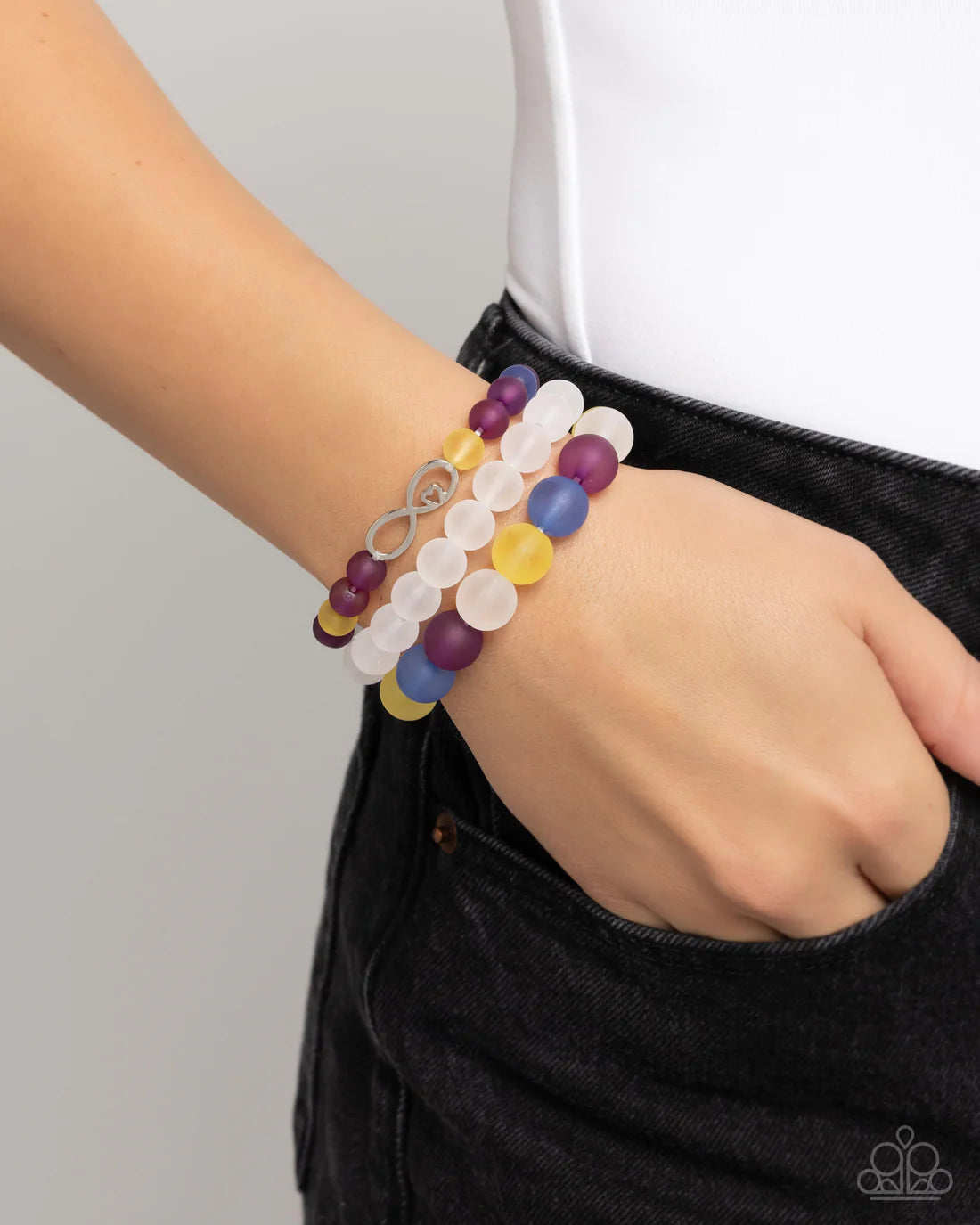 Paparazzi Bracelets - Simplistic Stack - Purple