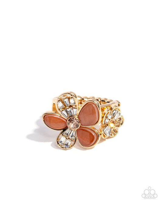 Paparazzi PREORDER Rings - A Dizzy SHELL - Brown