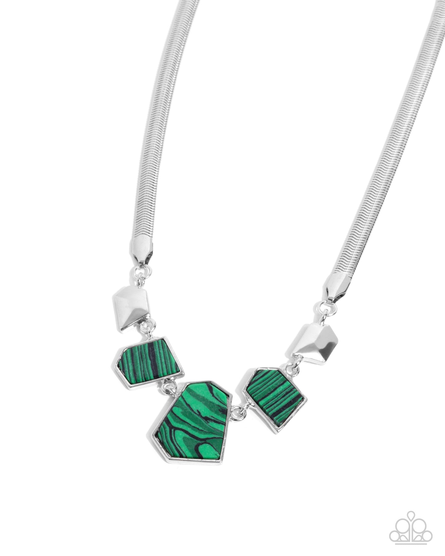 Paparazzi 2 Piece Set - Complete Look - Green - Necklace and Bracelet