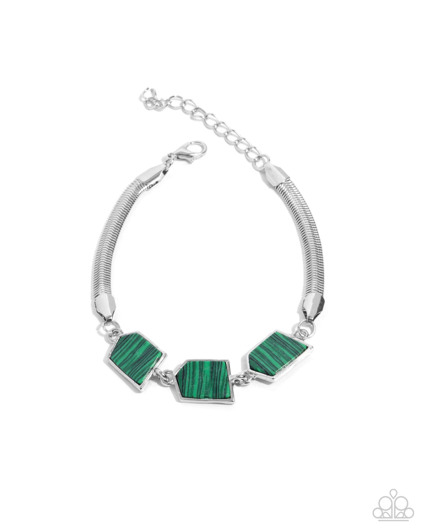 Paparazzi 2 Piece Set - Complete Look - Green - Necklace and Bracelet