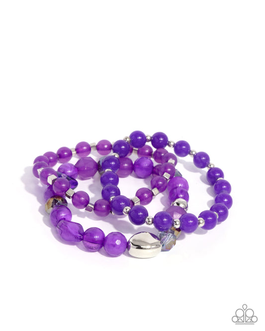 Paparazzi PREORDER Bracelets - Breathtaking Beat - Purple