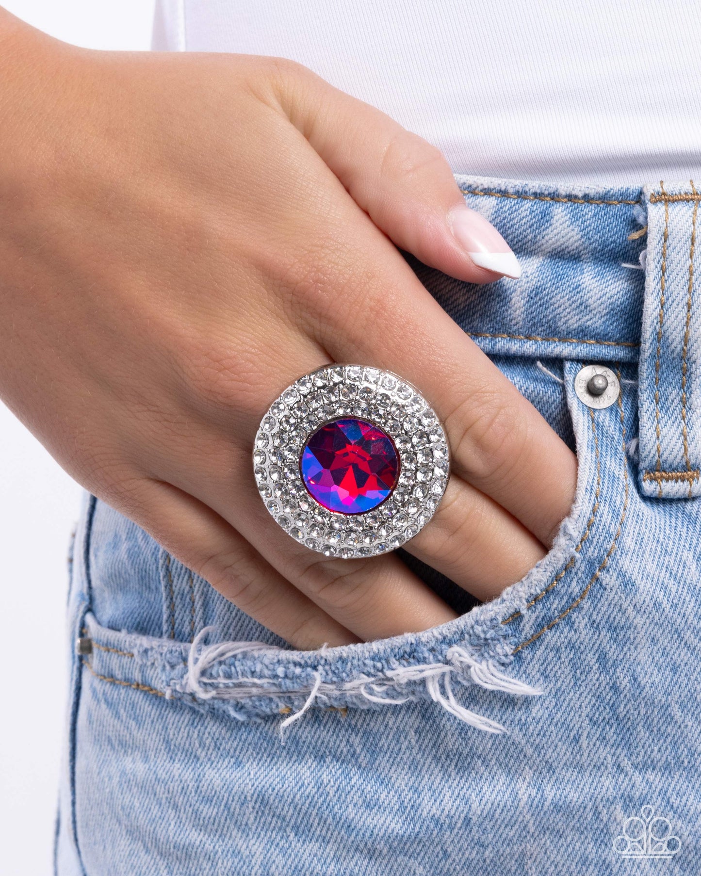 Paparazzi PREORDER Rings - Bedazzled Babe - Pink