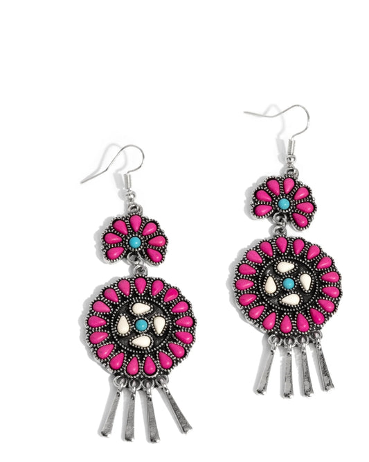 Paparazzi Earrings - Watch the Sunset - Pink