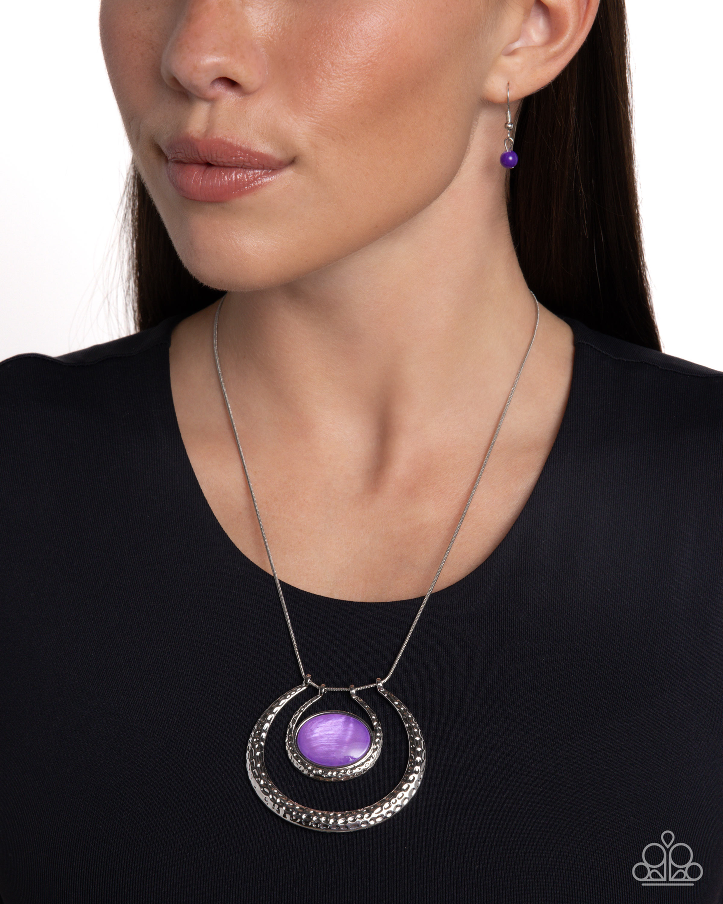Paparazzi Necklaces - If the Horseshoe Fits - Purple