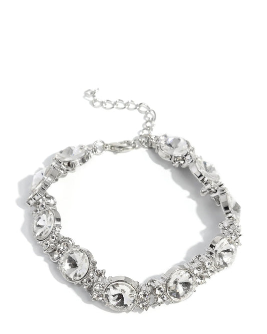 Paparazzi Bracelets - Never-Ending Elite - White - Fashion Fix