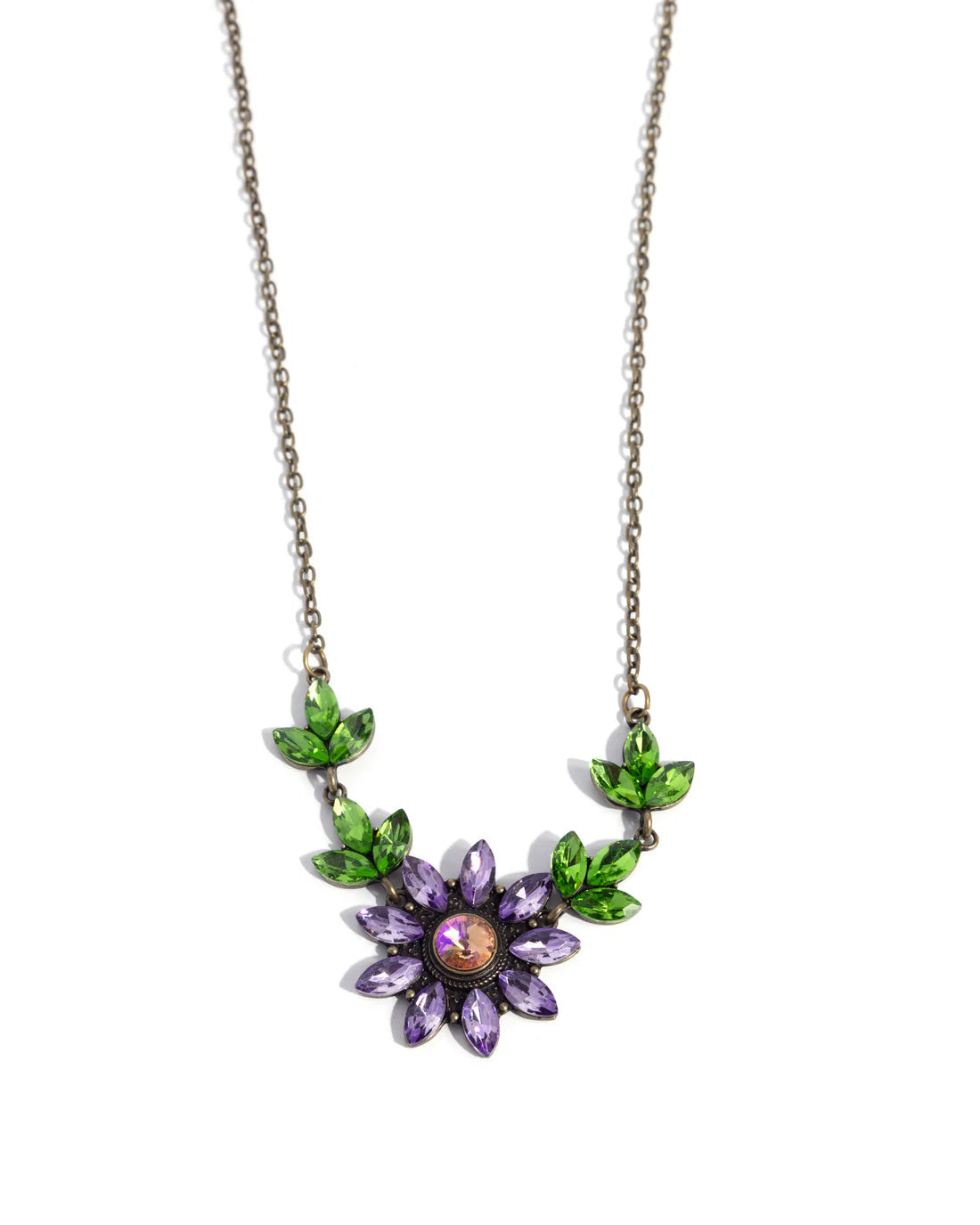 Paparazzi Necklaces - Blossoming Baseline - Brass