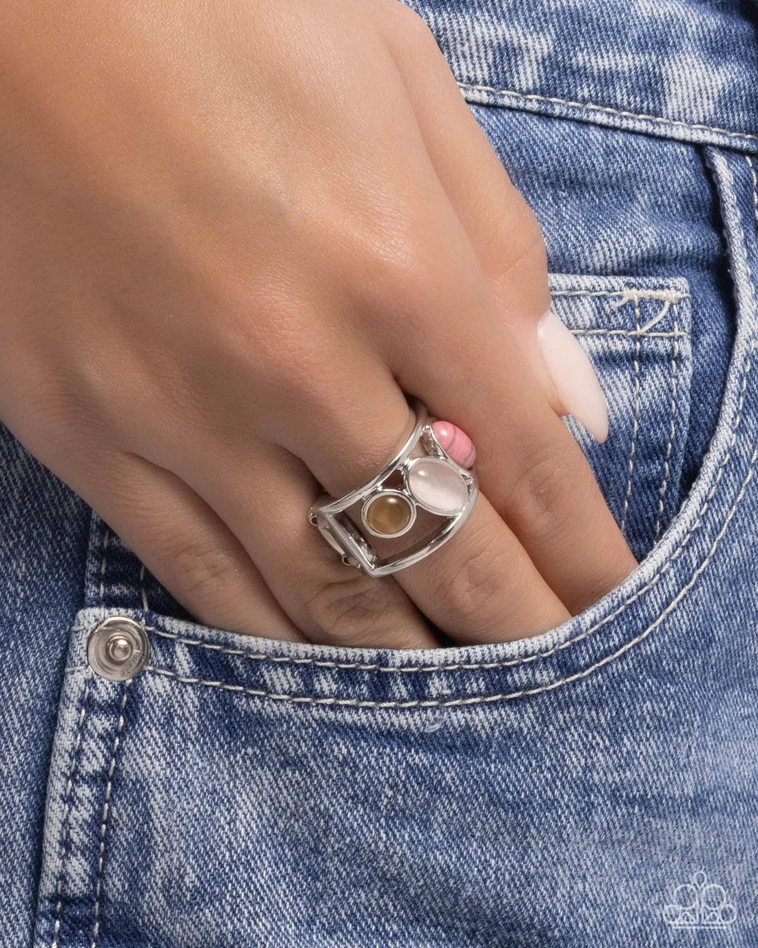 Paparazzi Rings - Colorfully Coarse - Pink