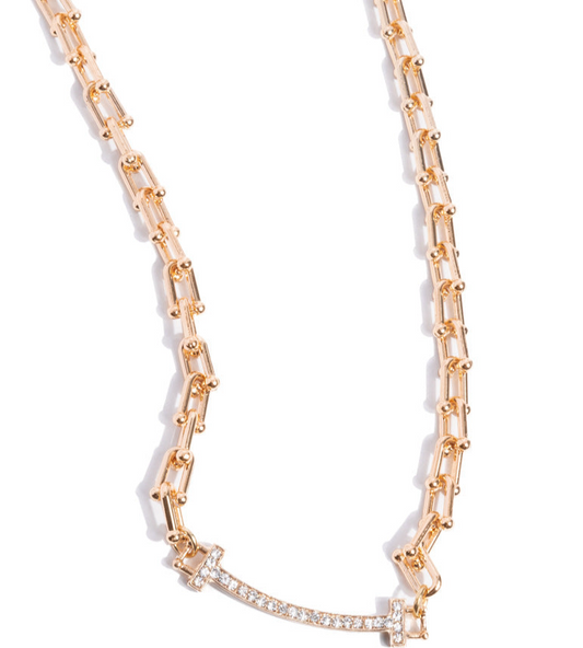 Paparazzi Necklaces - Anchored Actress - Gold