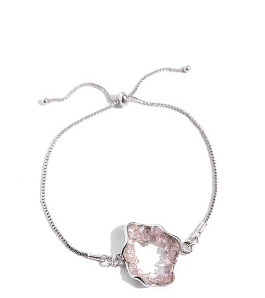 Paparazzi Bracelets - Geode Greeting - Pink