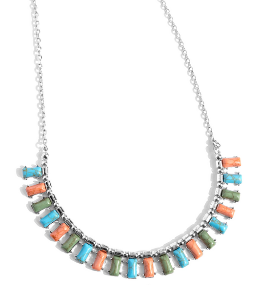 Paparazzi Necklaces - Stony Shimmer - Blue