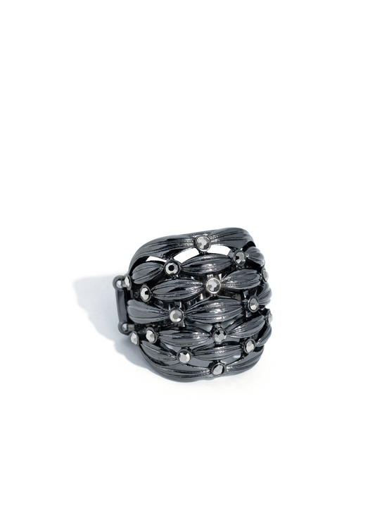 Paparazzi Rings - Steadfast Stack - Black