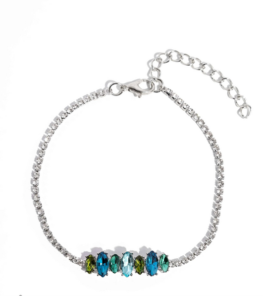 Paparazzi Bracelets - Feminine Faith - Blue - Fashion Fix